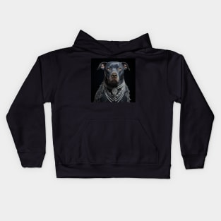 Jewelled Blue Pitty Kids Hoodie